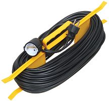Удлинитель на рамке с заземлением IEK УР30 1х30м 10А 2200Вт IP20 картинка 
